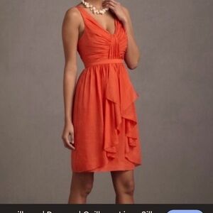 QUILLAREE LINEN SILK BLEND DRESS SIZE 4